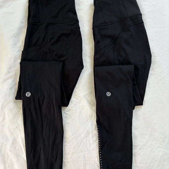 2 pairs of Lululemon Fast and Free leggings, size 2 - Picture 3 of 6